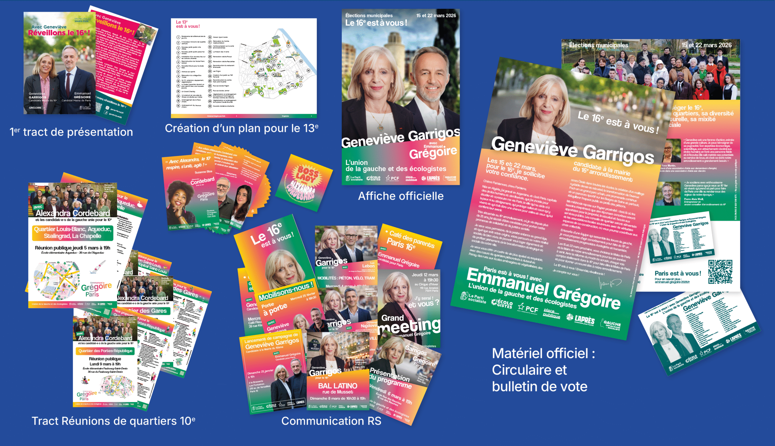 Campagne Municipale 2026 — 10e, 13e, 16e arrondissements de Paris